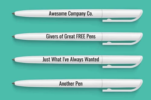 No One Cares About Your Free Pen