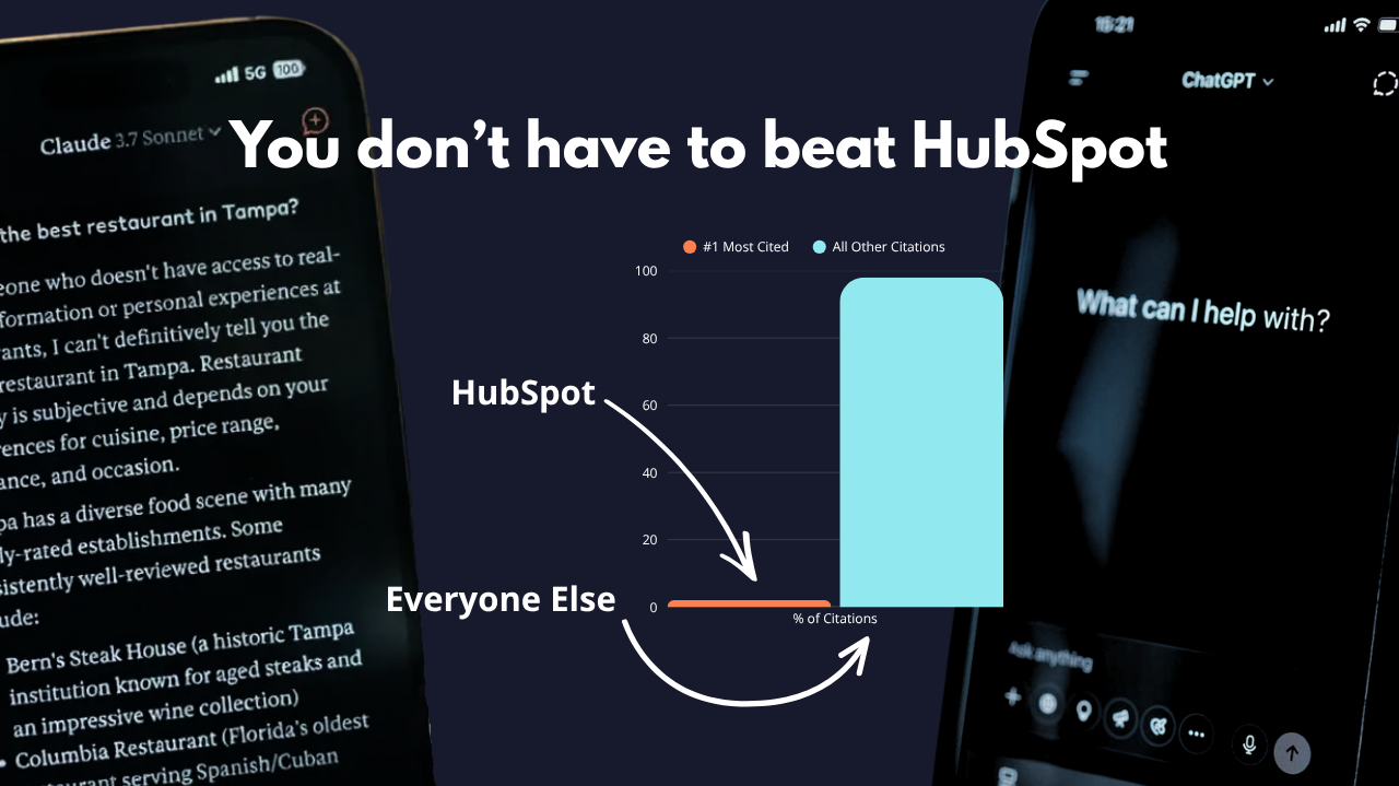You Don't Have To Beat HubSpot To Get Cited By AI